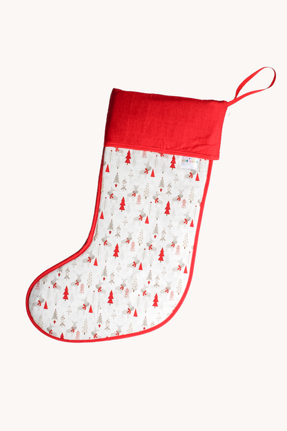 Christmas Trees Festive Santa Stocking